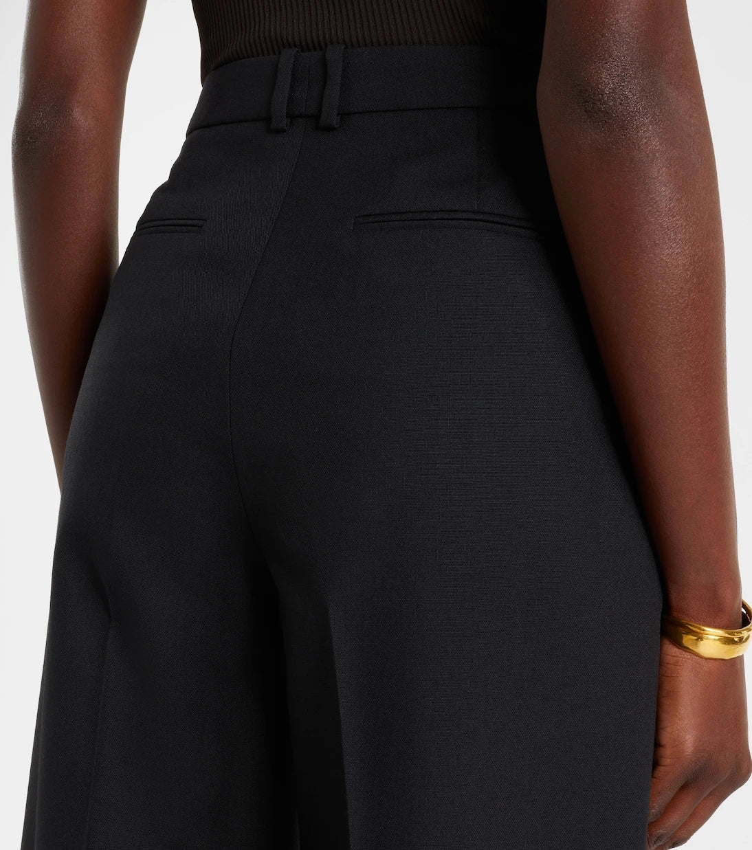 Saint Laurent - Mid-rise wool straight pants