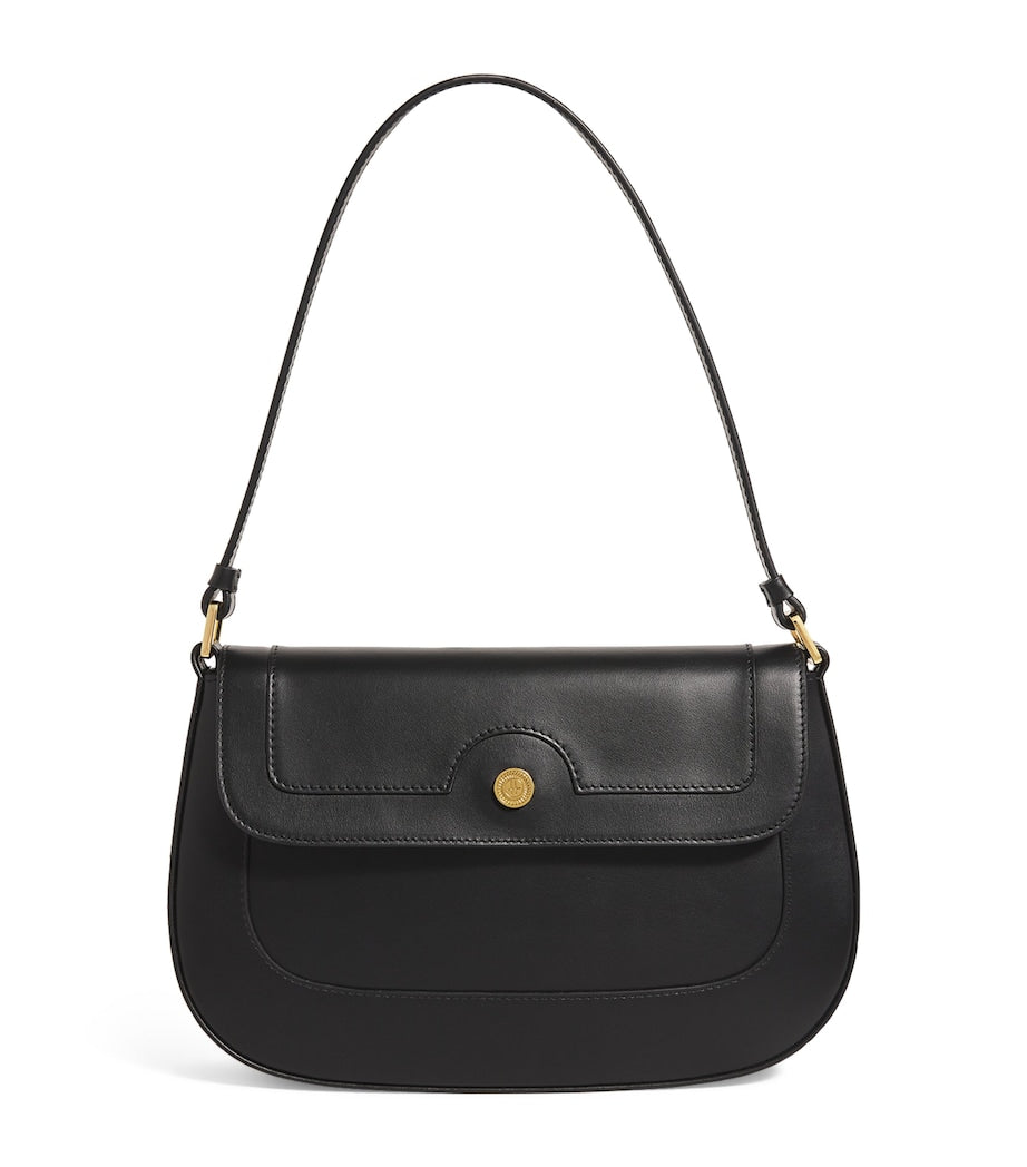 Black Leather Shoulder Bag
