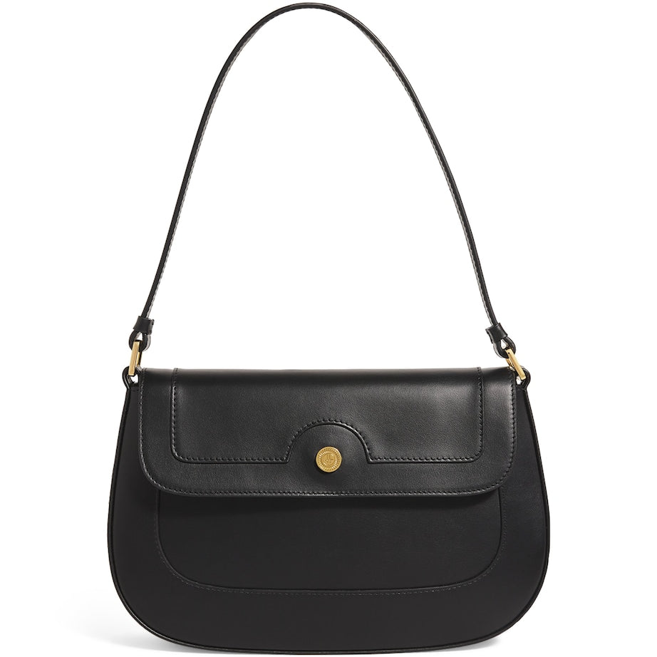 Black Leather Shoulder Bag