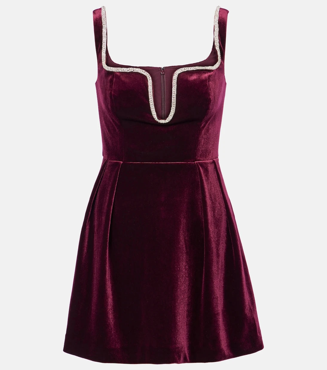 Self-Portrait - Velvet minidress