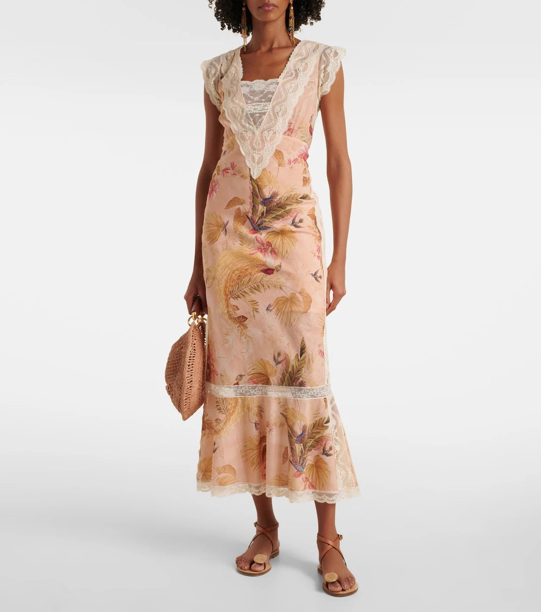 Zimmermann - Ascension floral cotton midi dress