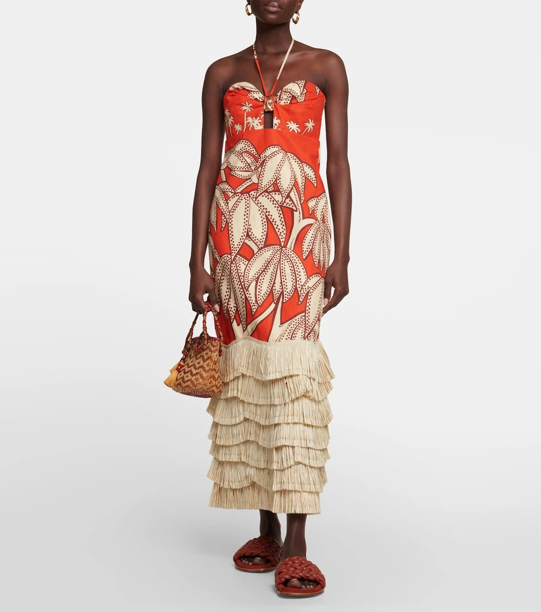 Johanna Ortiz - Ruffle floral maxi dress