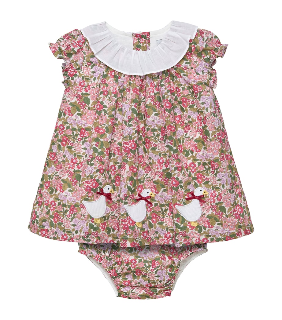 Cotton Liberty Print Dress and Bloomers Set (0-9 Months)