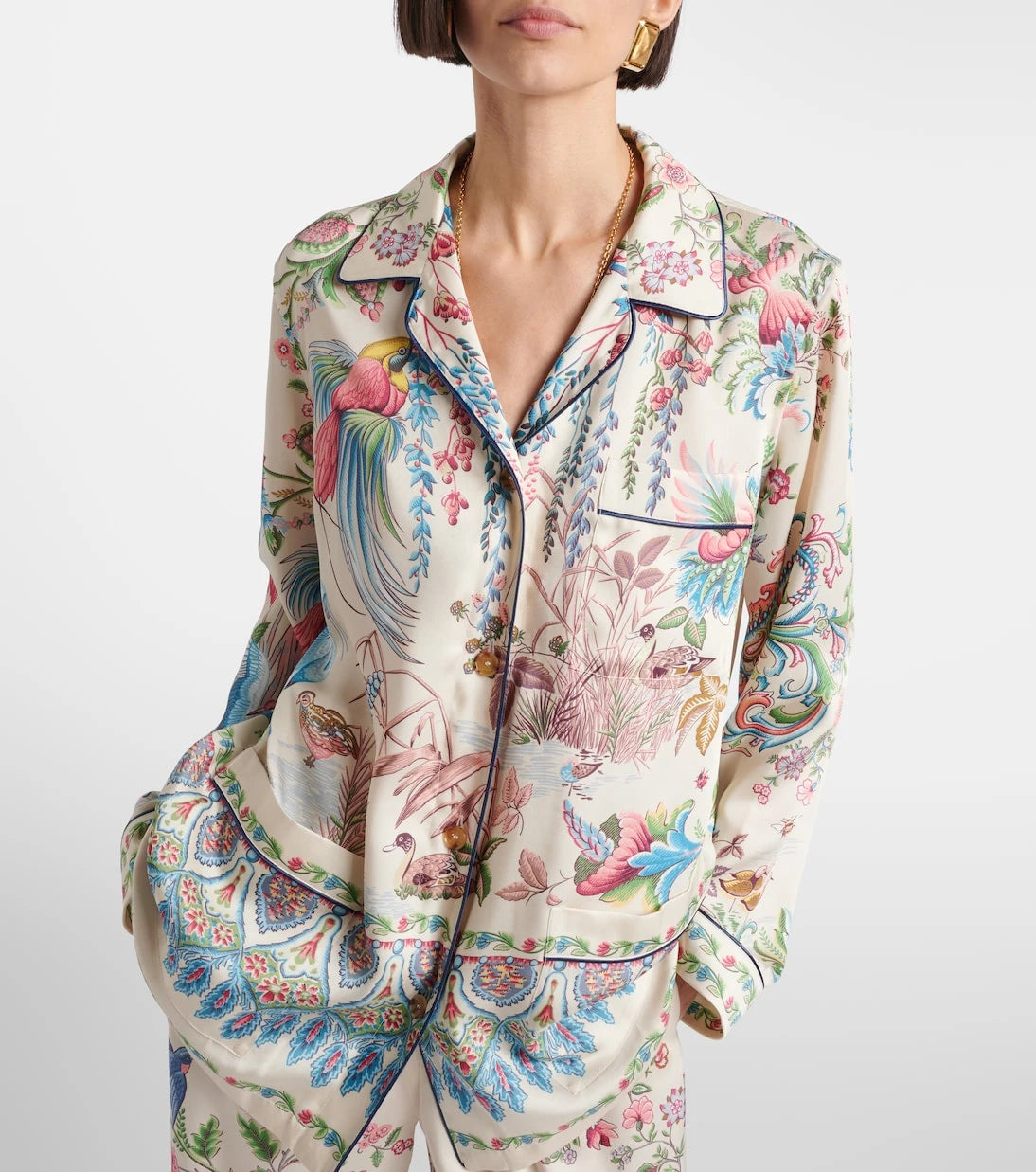 Etro - Printed bowling shirt