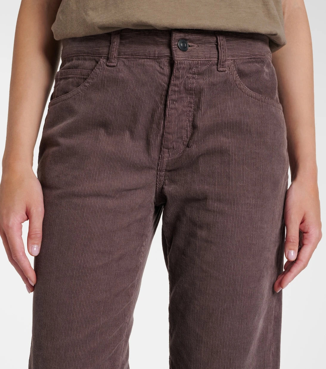 The Row - Carlyl mid-rise corduroy straight pants
