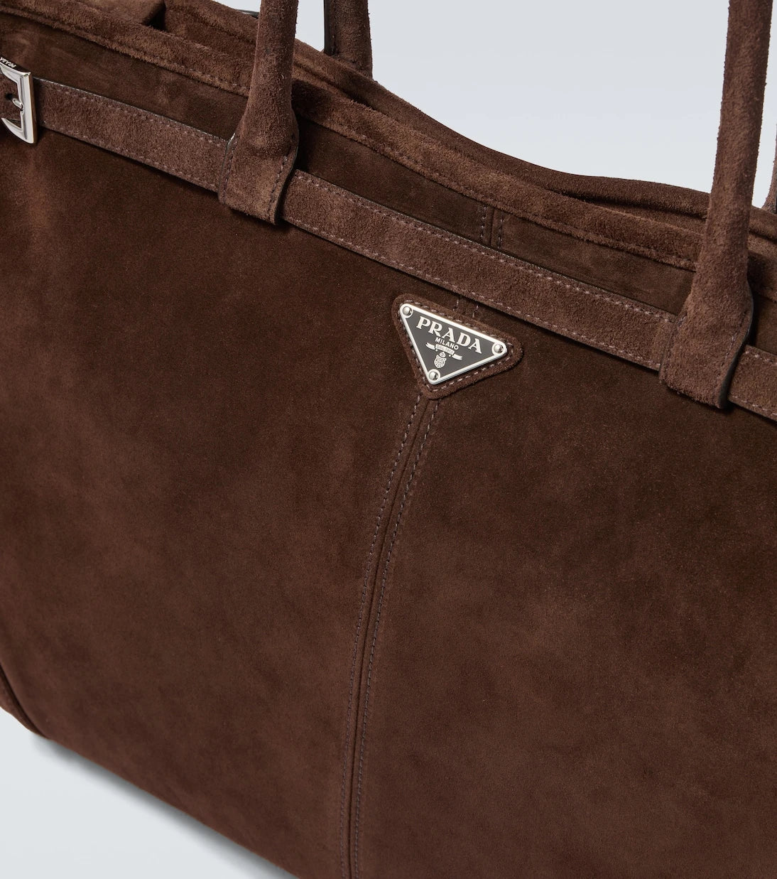 Prada - Prada Bonnie suede tote bag