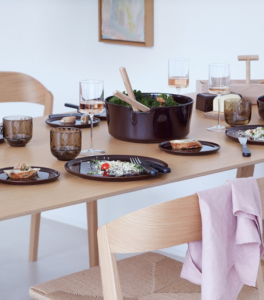 LSA International Porcelain Collective Salad Bowl and Servers (26cm)