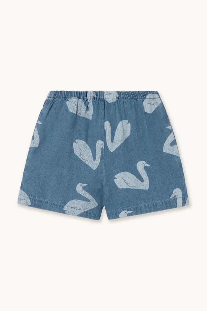 Tinycottons BIG SWANS SHORTS çocuk denim şort