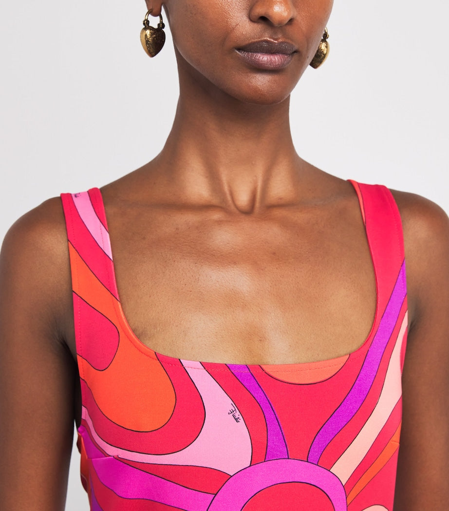 PUCCI Multi Jersey Iride Print Mini Dress