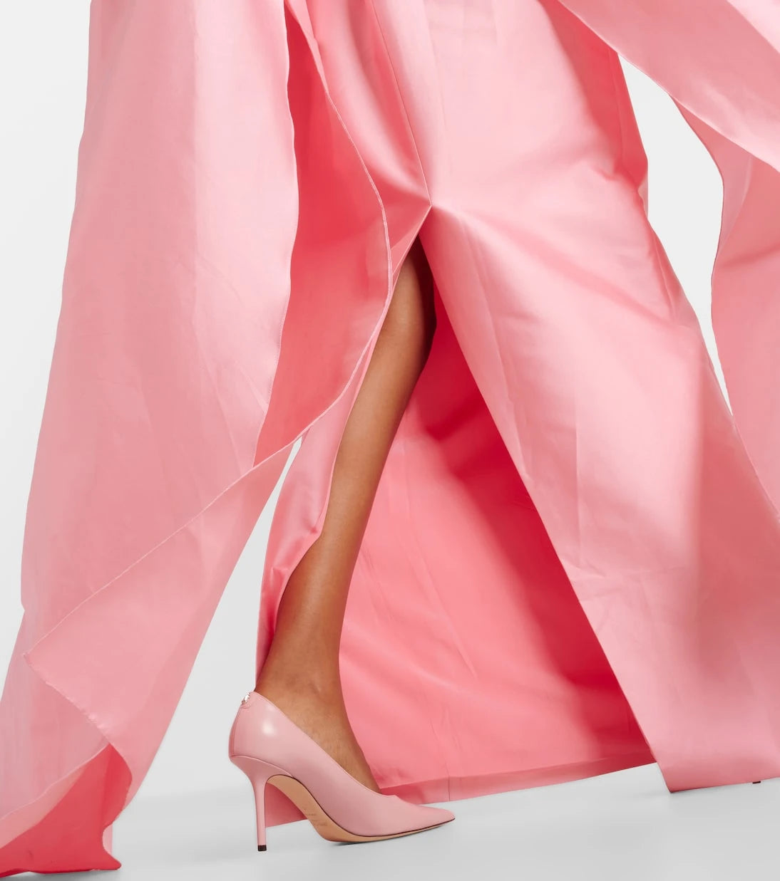 Monique Lhuillier - Caped mikado gown