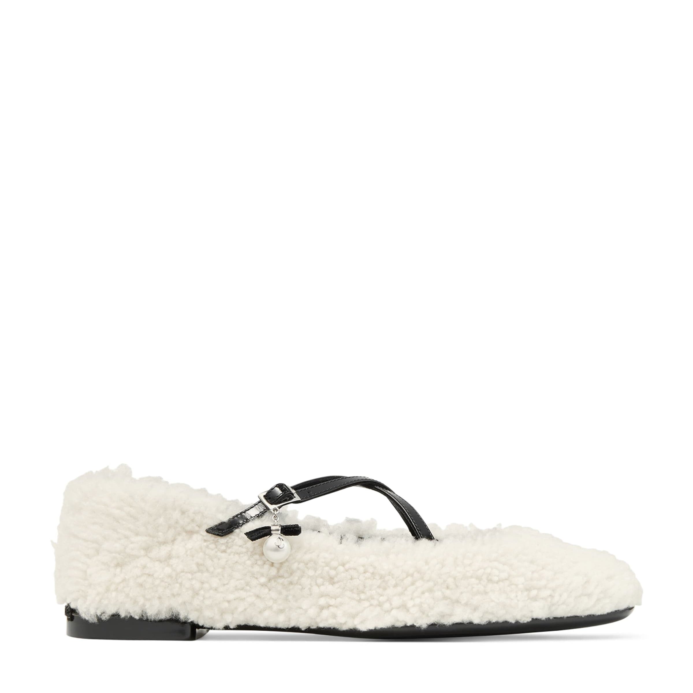 Multi Eleri Shearling Ballerina Flats
