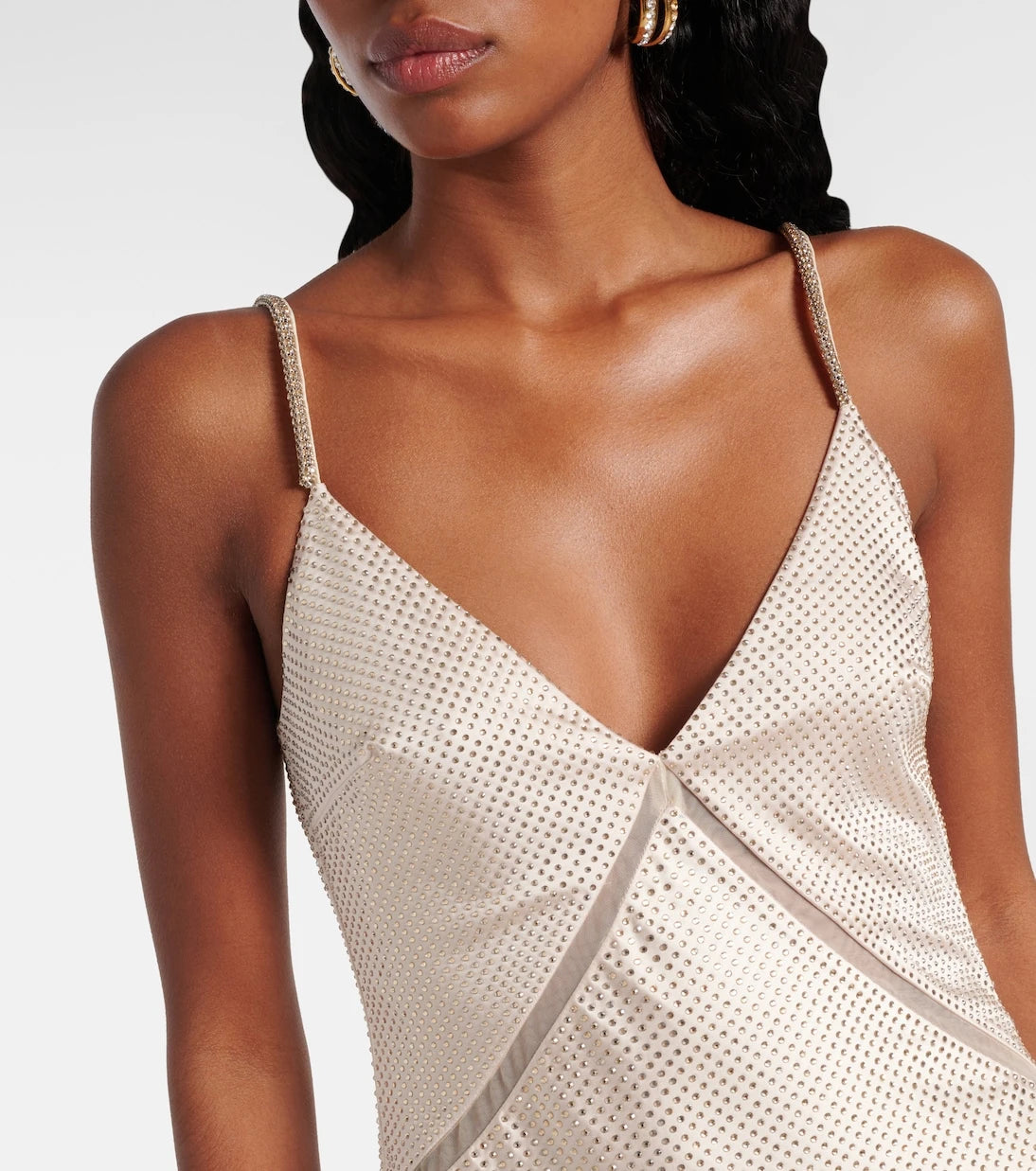 Roland Mouret - Embellished satin gown