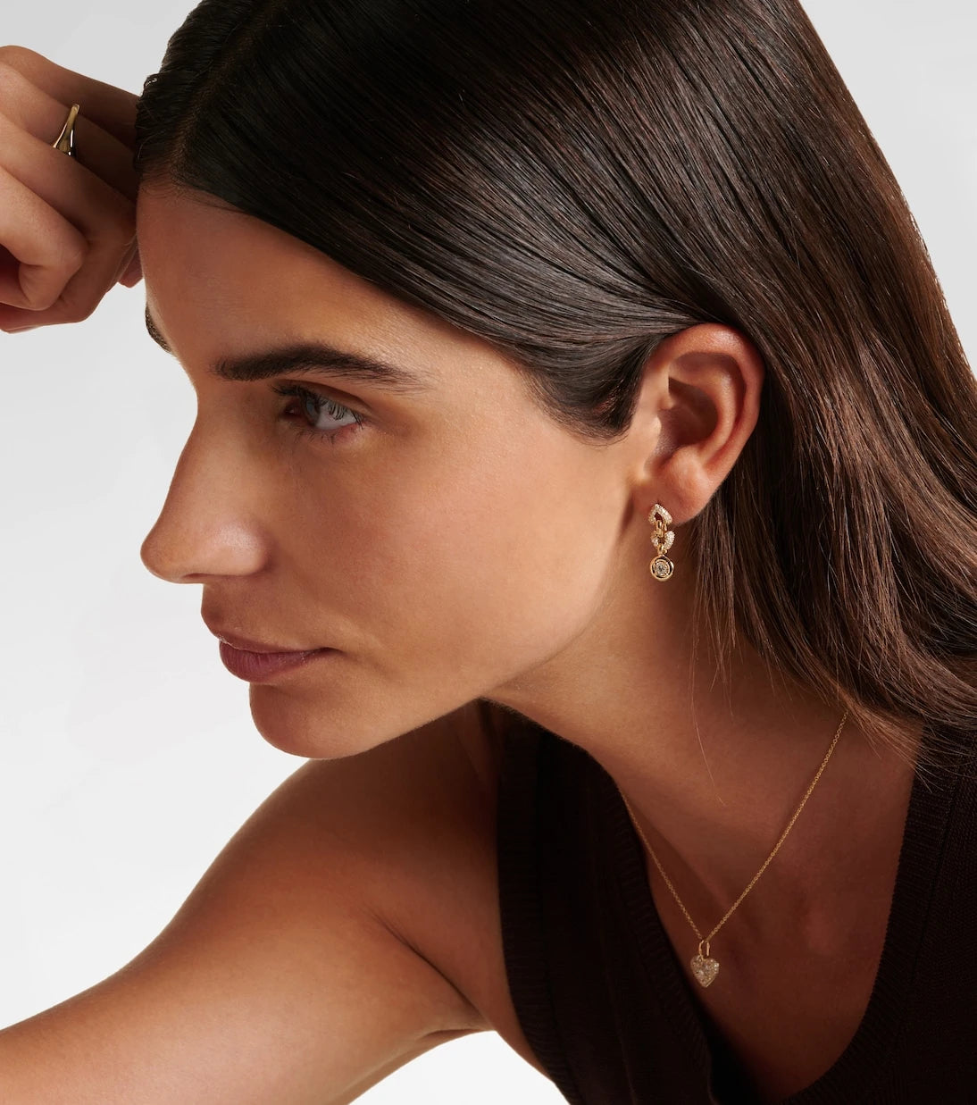 Stone and Strand - Rossellini 14kt gold earrings with diamonds