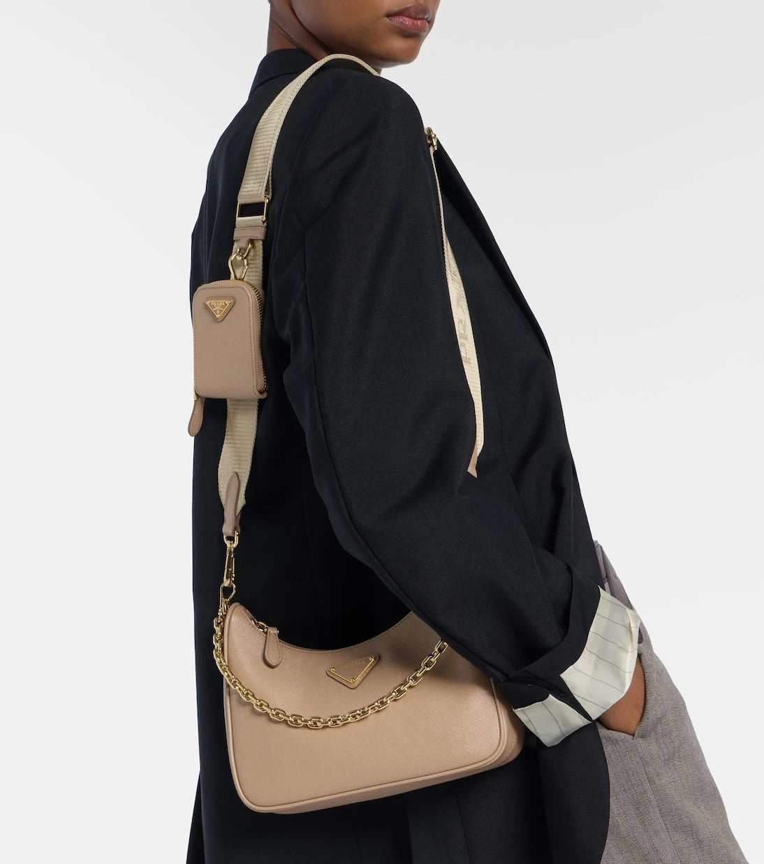 Prada - حقيبة كتف Re-Edition 2005 الجلدية