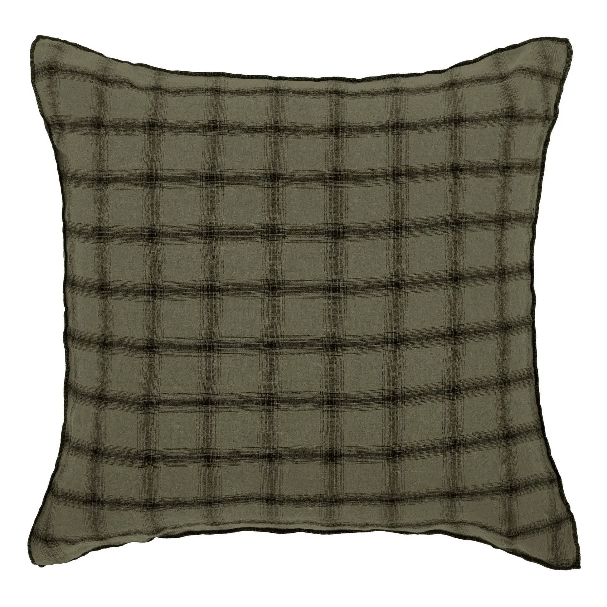 Le Monde Sauvage - Highlands Washed Linen Pillowcase | Khaki