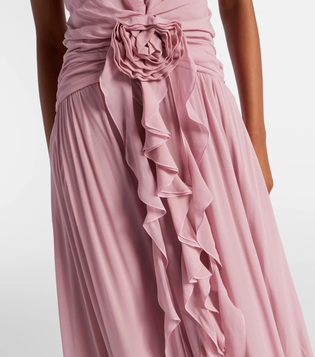 Blumarine - Ruffled georgette gown