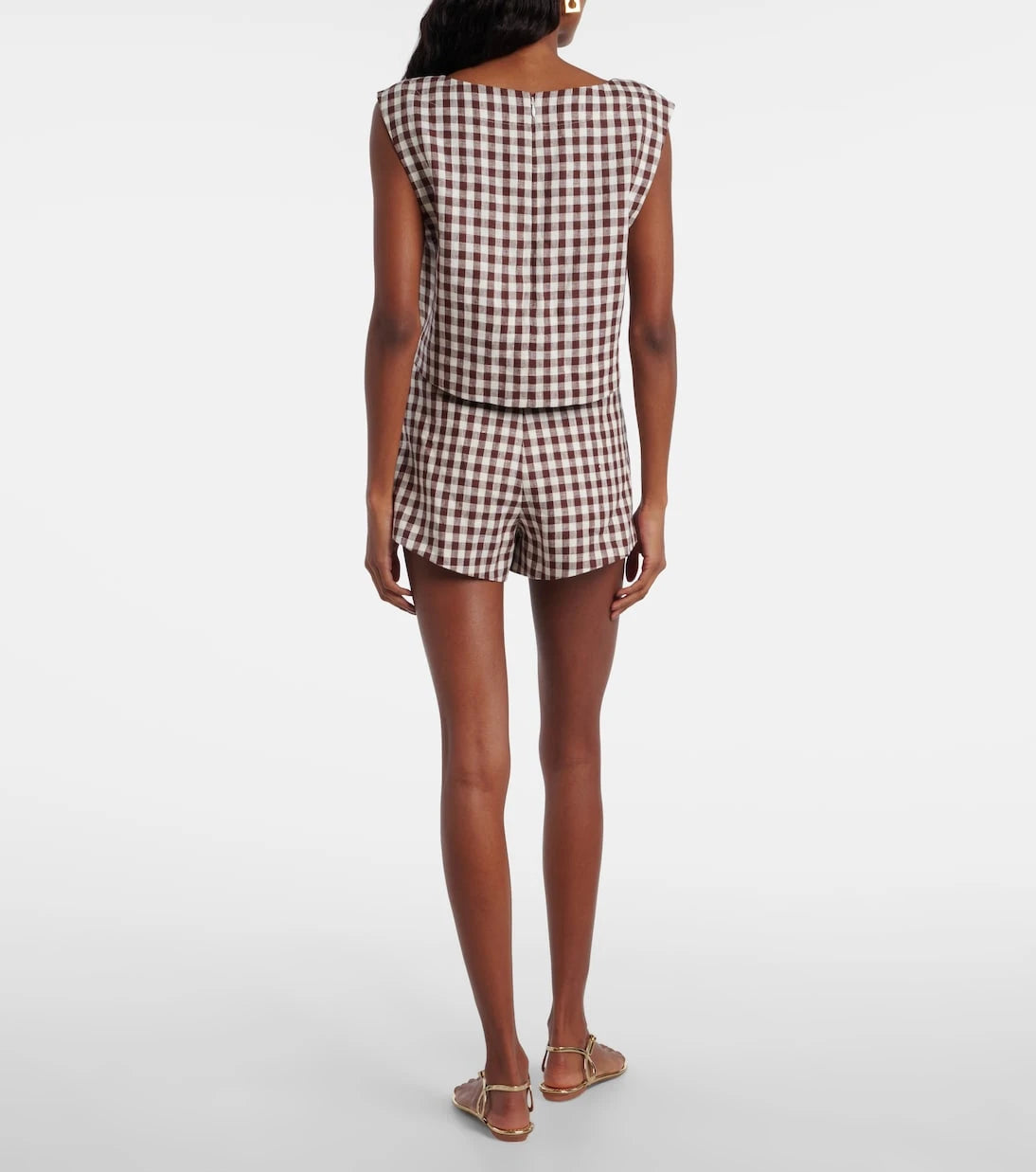 Posse - Sadie gingham linen shorts