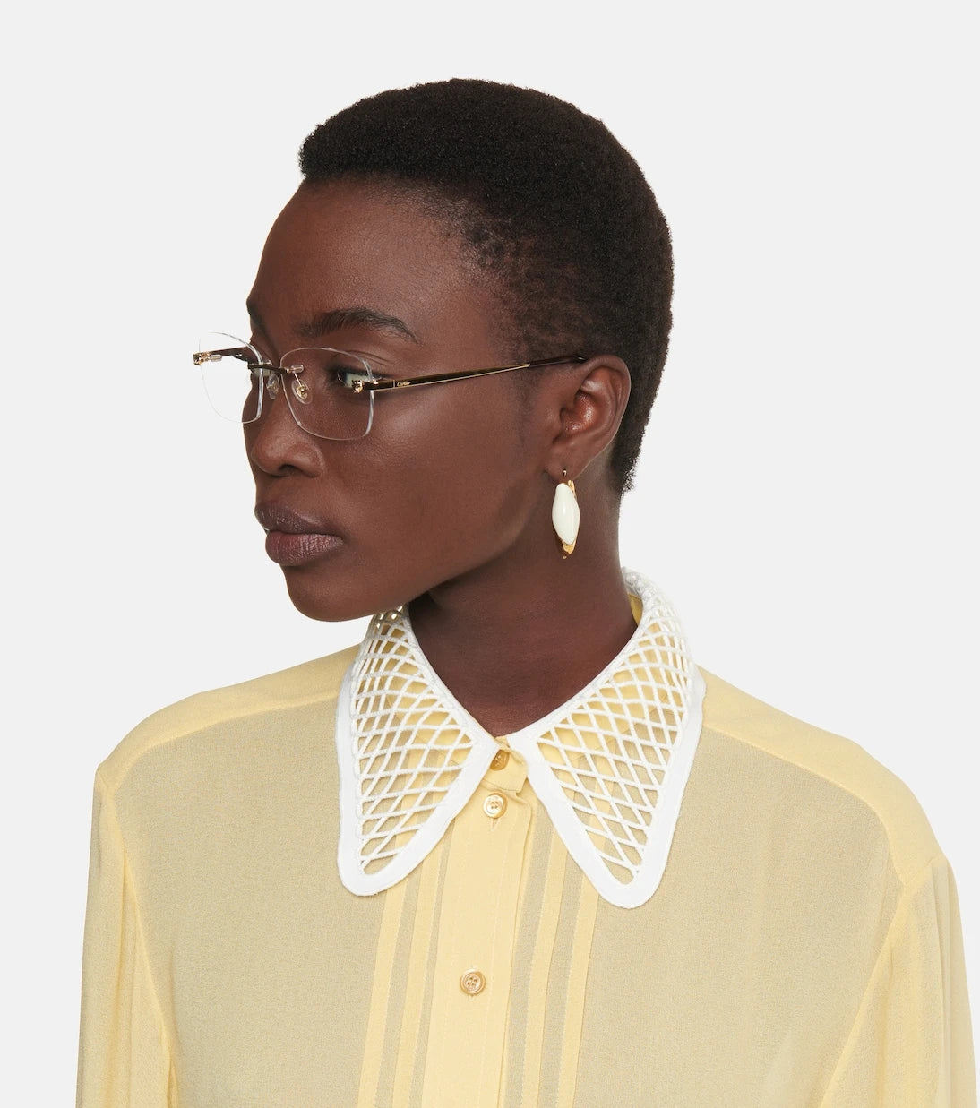 Cartier Eyewear Collection - Panthère de Cartier rectangular glasses