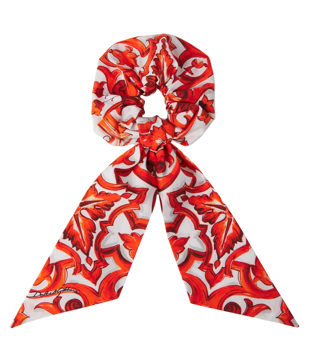 Dolce&Gabbana Kids - Majolica cotton scrunchie