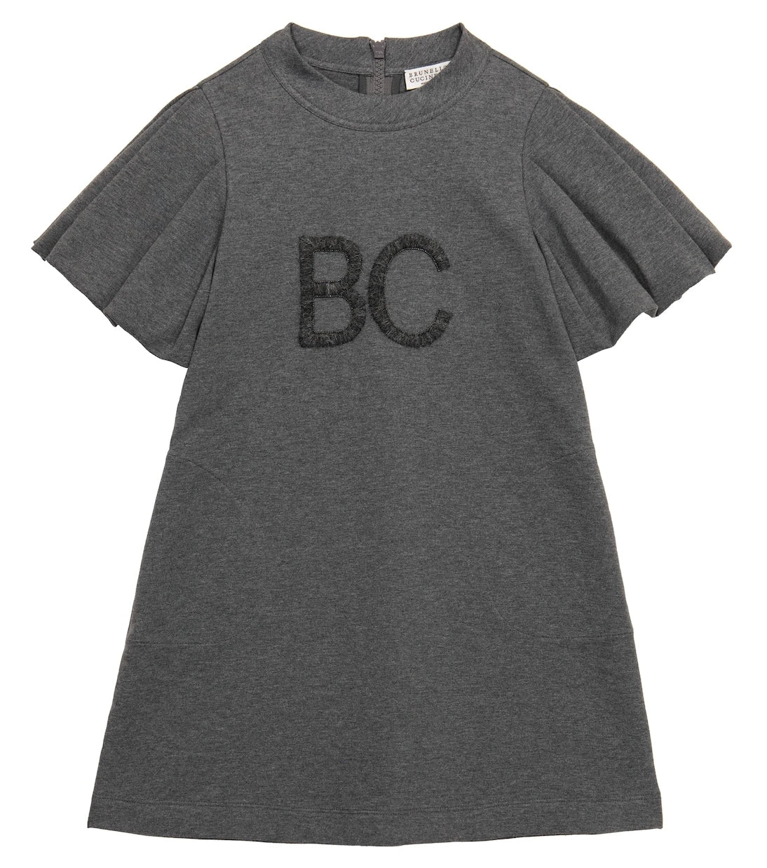 Brunello Cucinelli Kids - Logo stretch-cotton dress