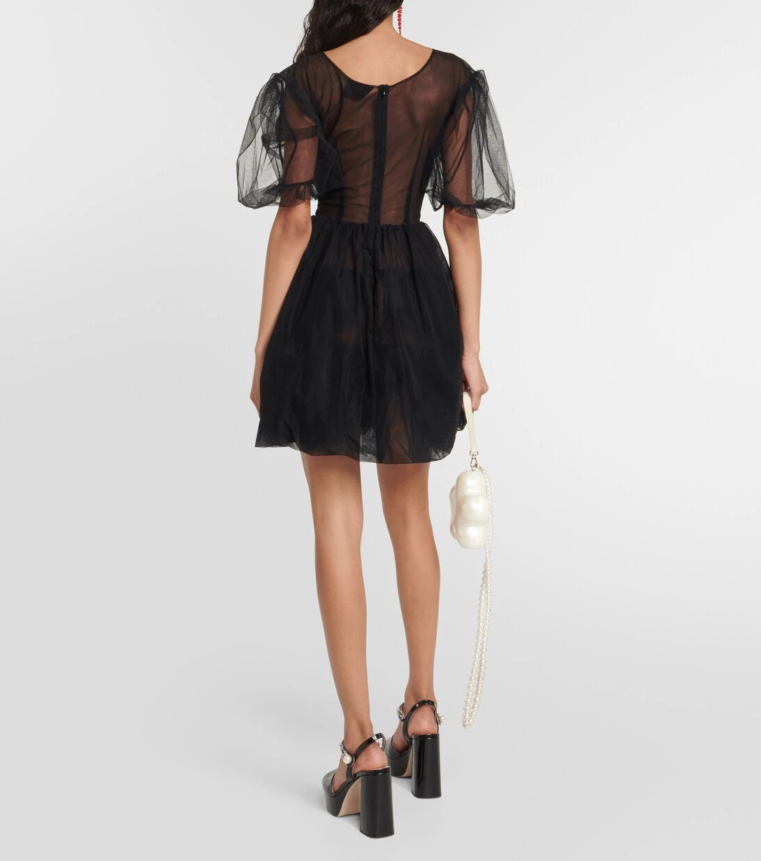 Simone Rocha - Embellished tulle minidress