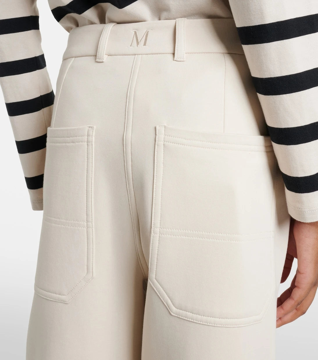 'S Max Mara - Caucaso cotton-blend wide-leg pants