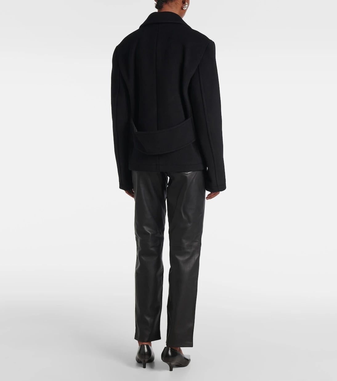 Toteme - Cropped wool-blend peacoat
