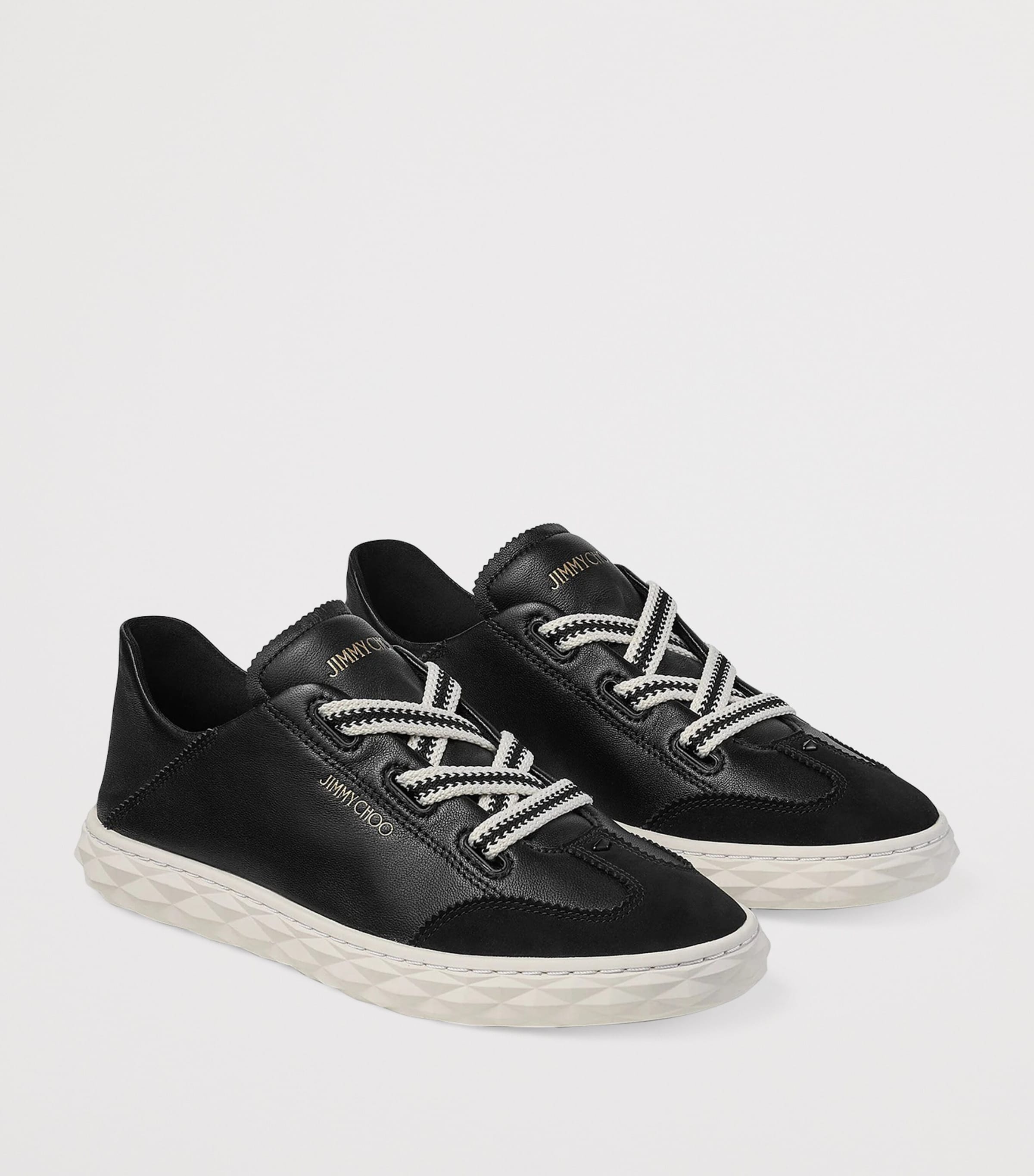 Jimmy Choo Black Diamond Flex Leather Trainers