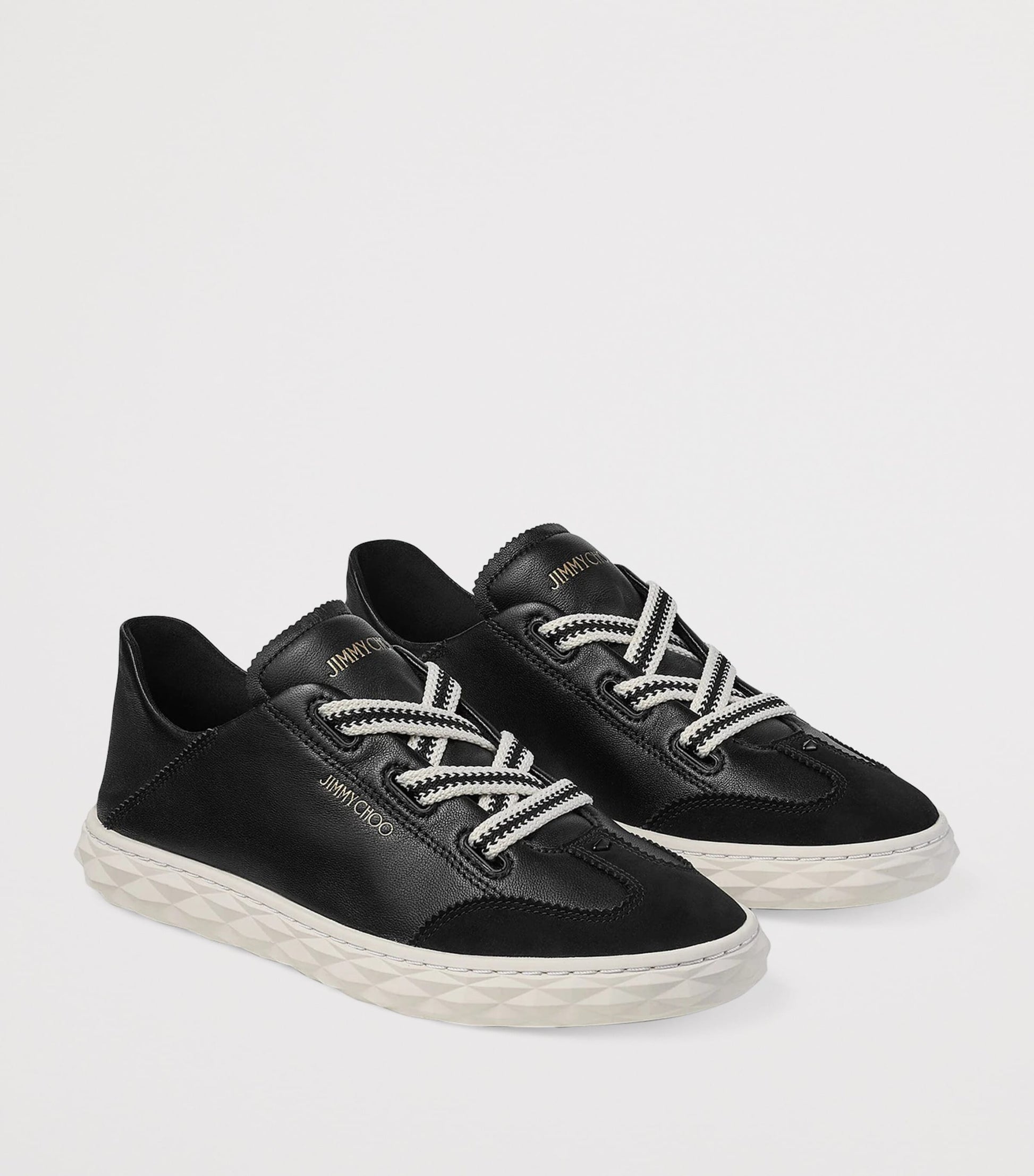 Jimmy Choo Black Diamond Flex Leather Trainers