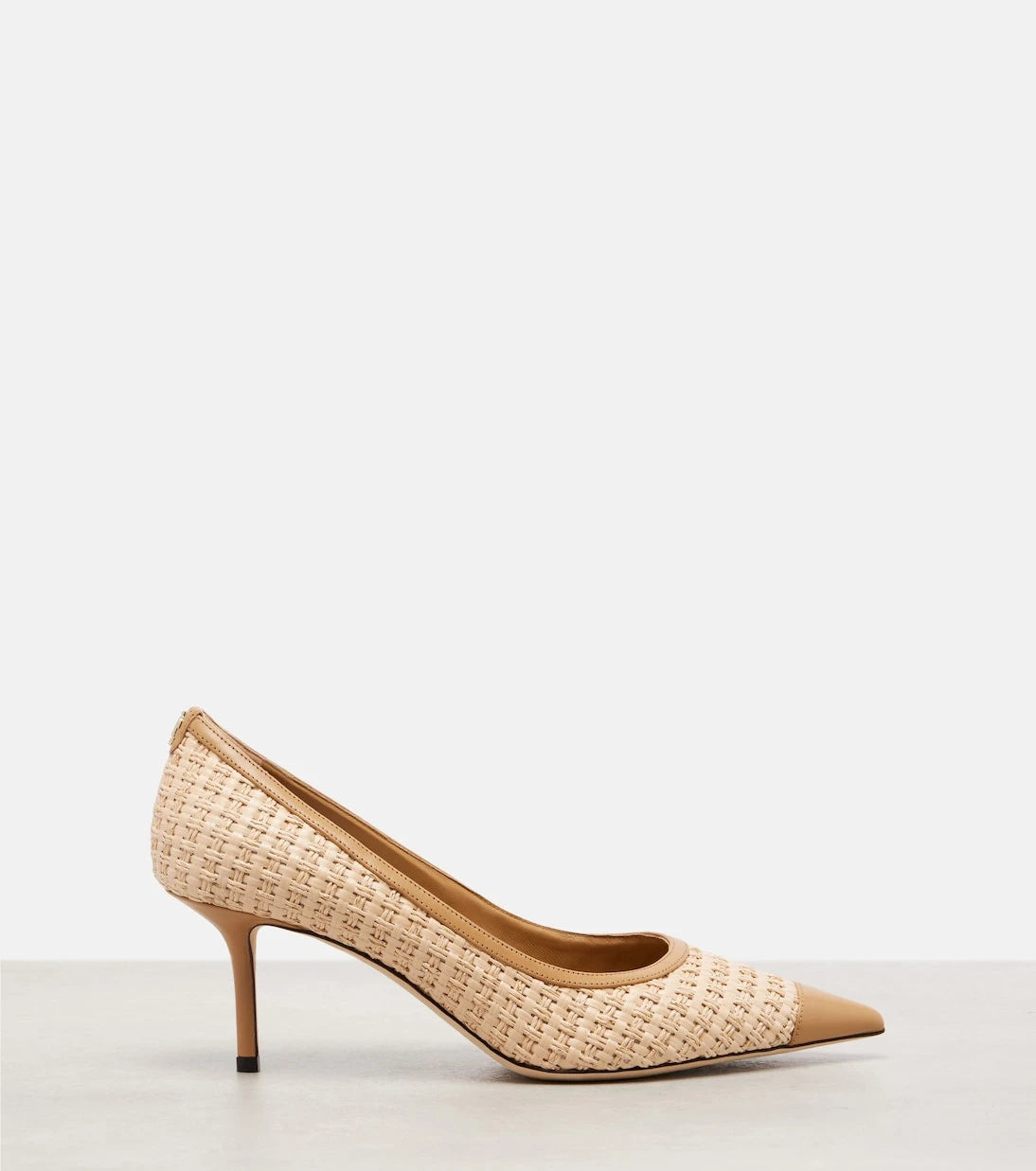 Jimmy Choo - Love 65 rafya görünümlü stilettolar