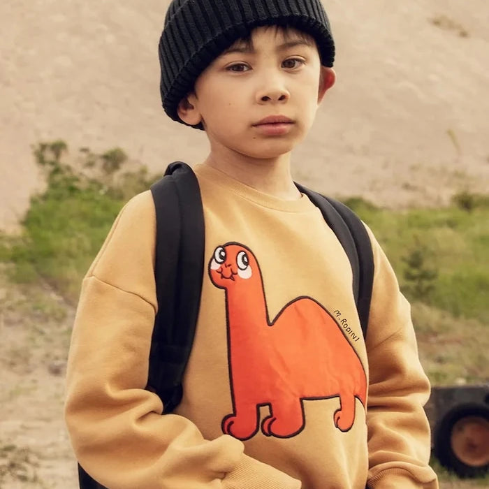 Детски памучен суичър Mini Rodini Dino