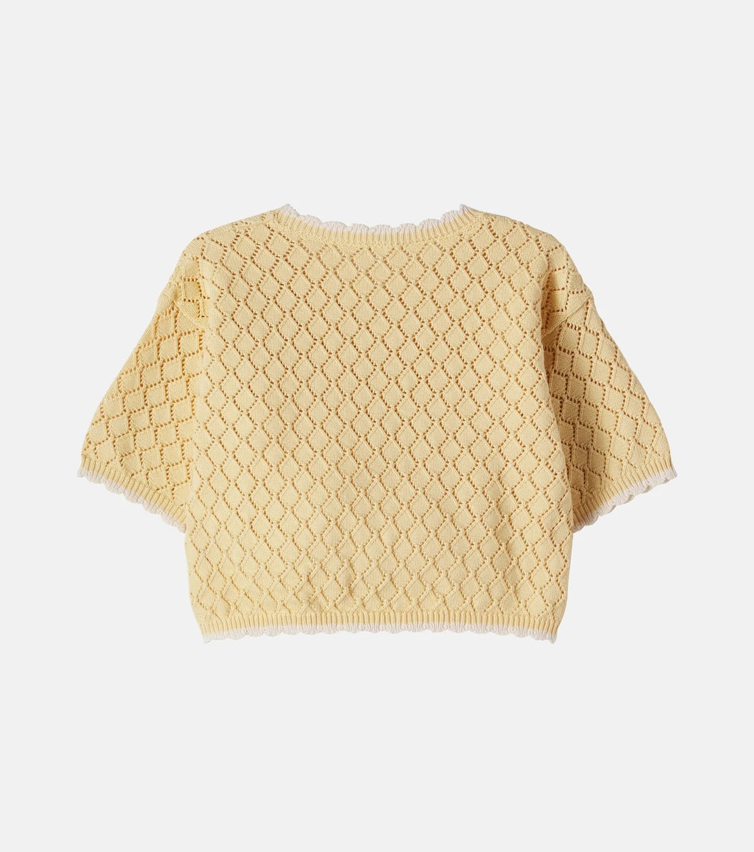 Dolce&Gabbana Kids - DG open-knit cotton top