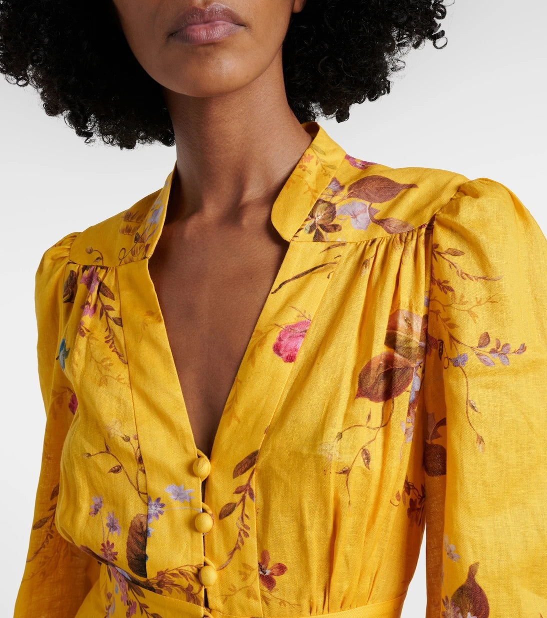 Zimmermann - Floral linen midi dress