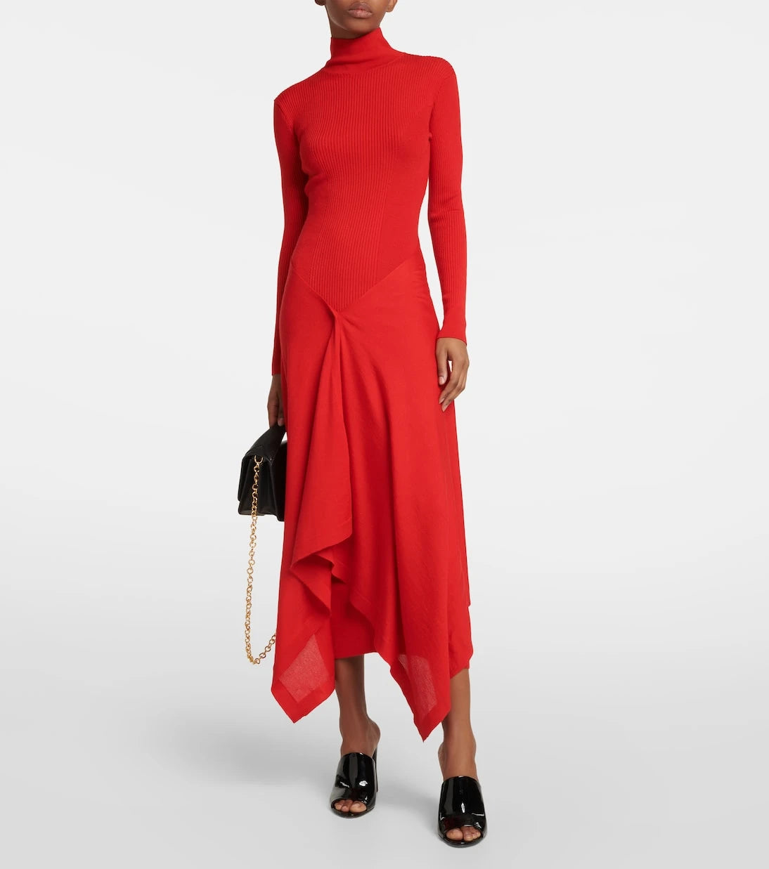 Alaïa - Cashmere and silk midi dress