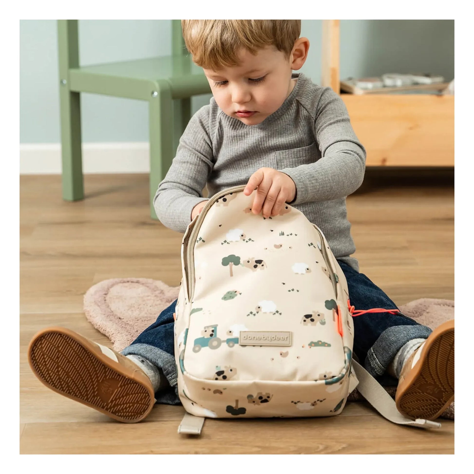 Done by deer - Mini Farm backpack | Sand