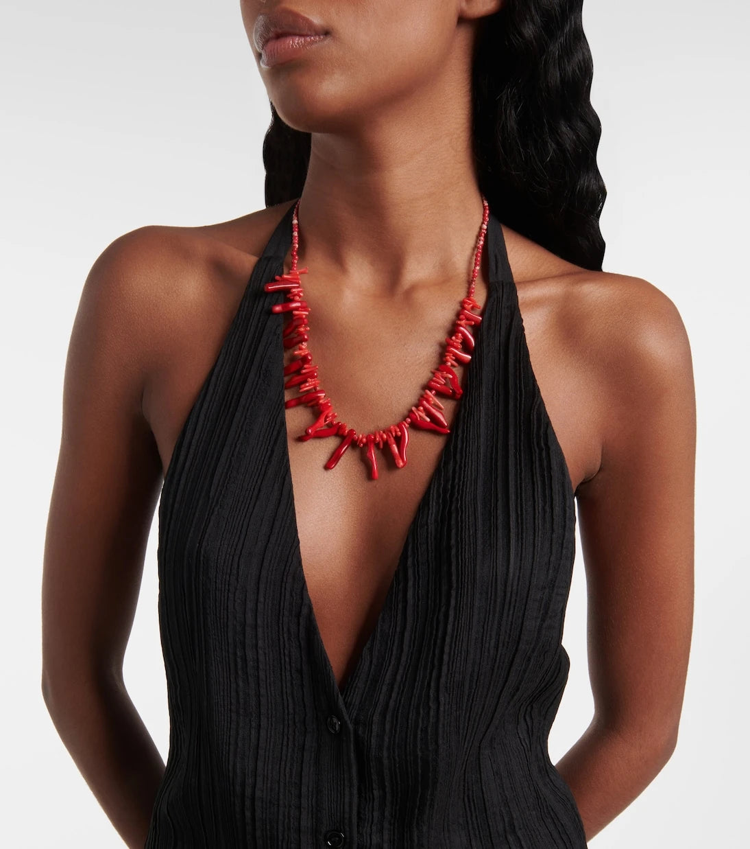 Joseph - Suez pleated halterneck vest