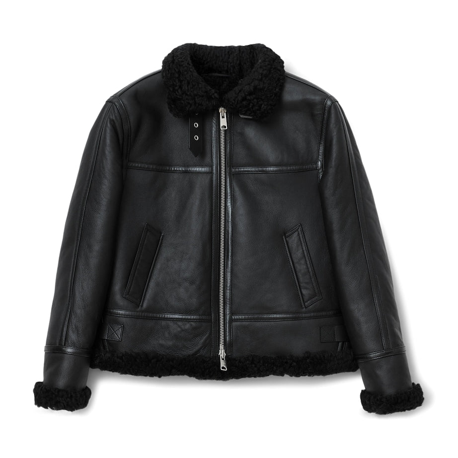 Shearling Lorel Flying Jacket BLACK/BLACK