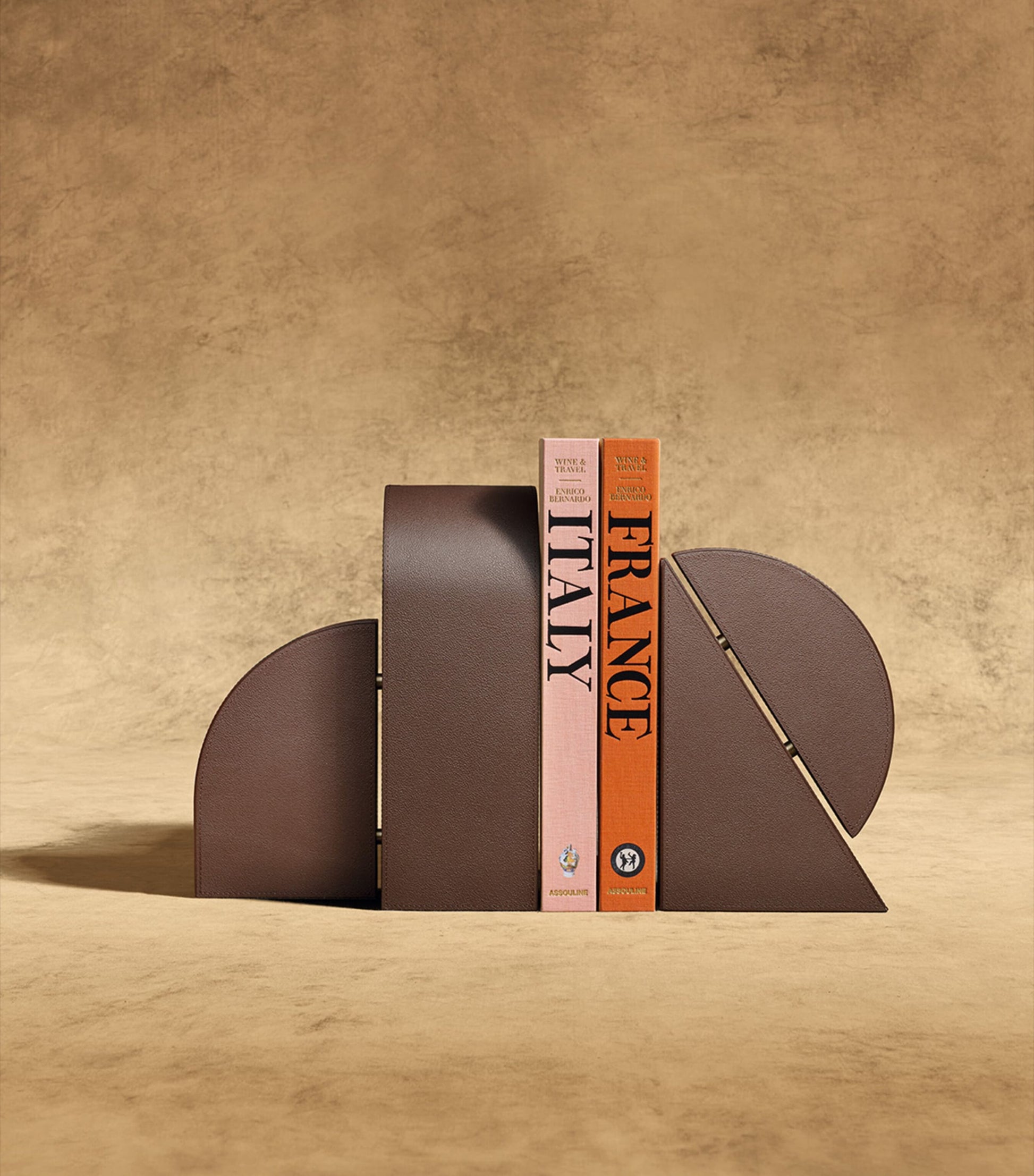 Leather Left Cubist Bookend