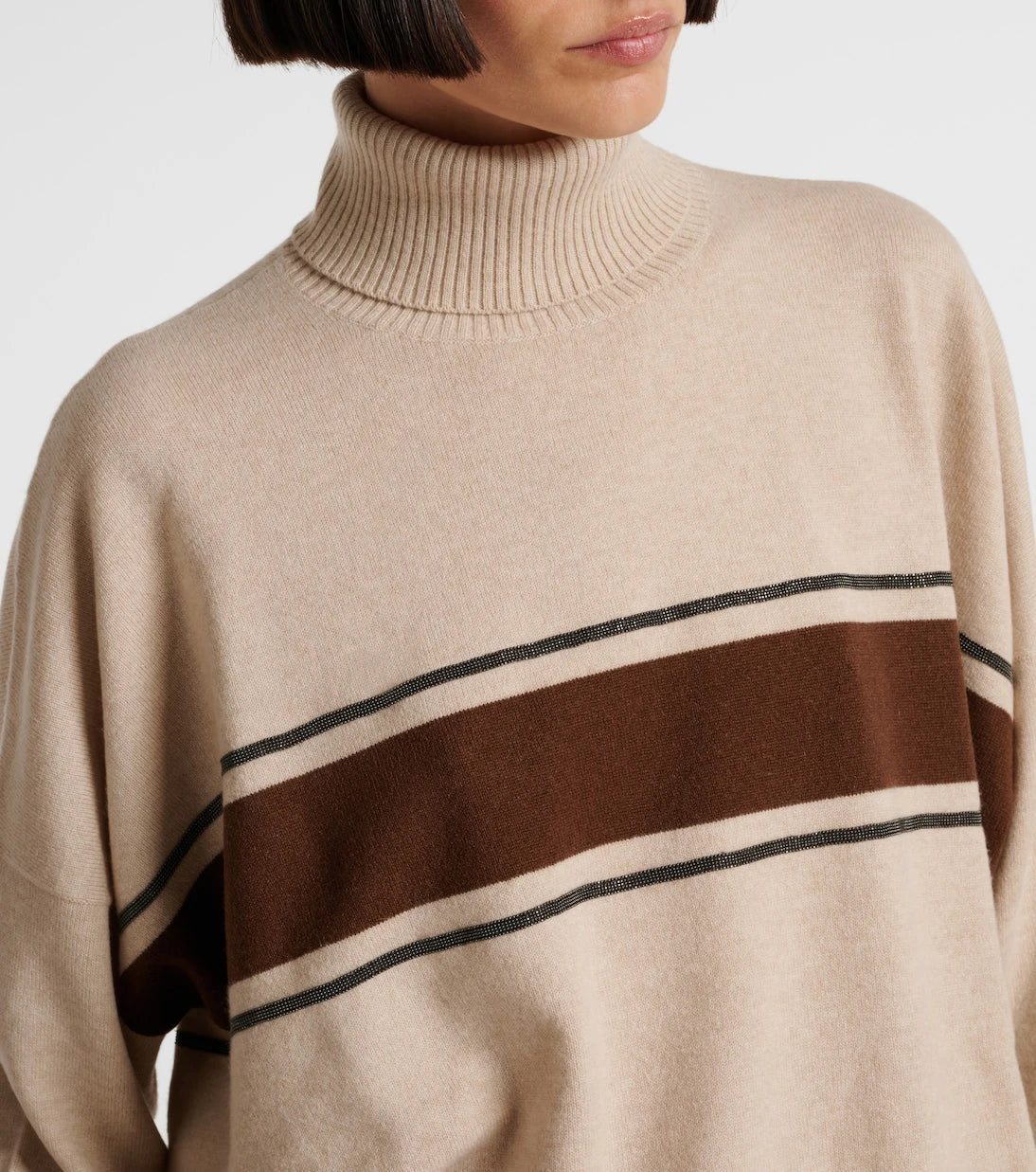 Brunello Cucinelli - Wool, cashmere, and silk sweater