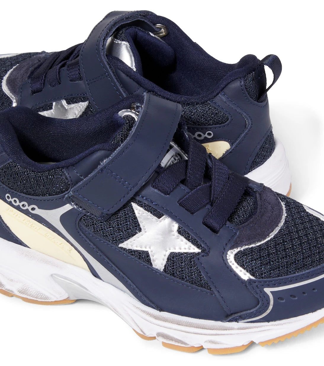 Golden Goose Kids - Lightstar leather-trimmed sneakers