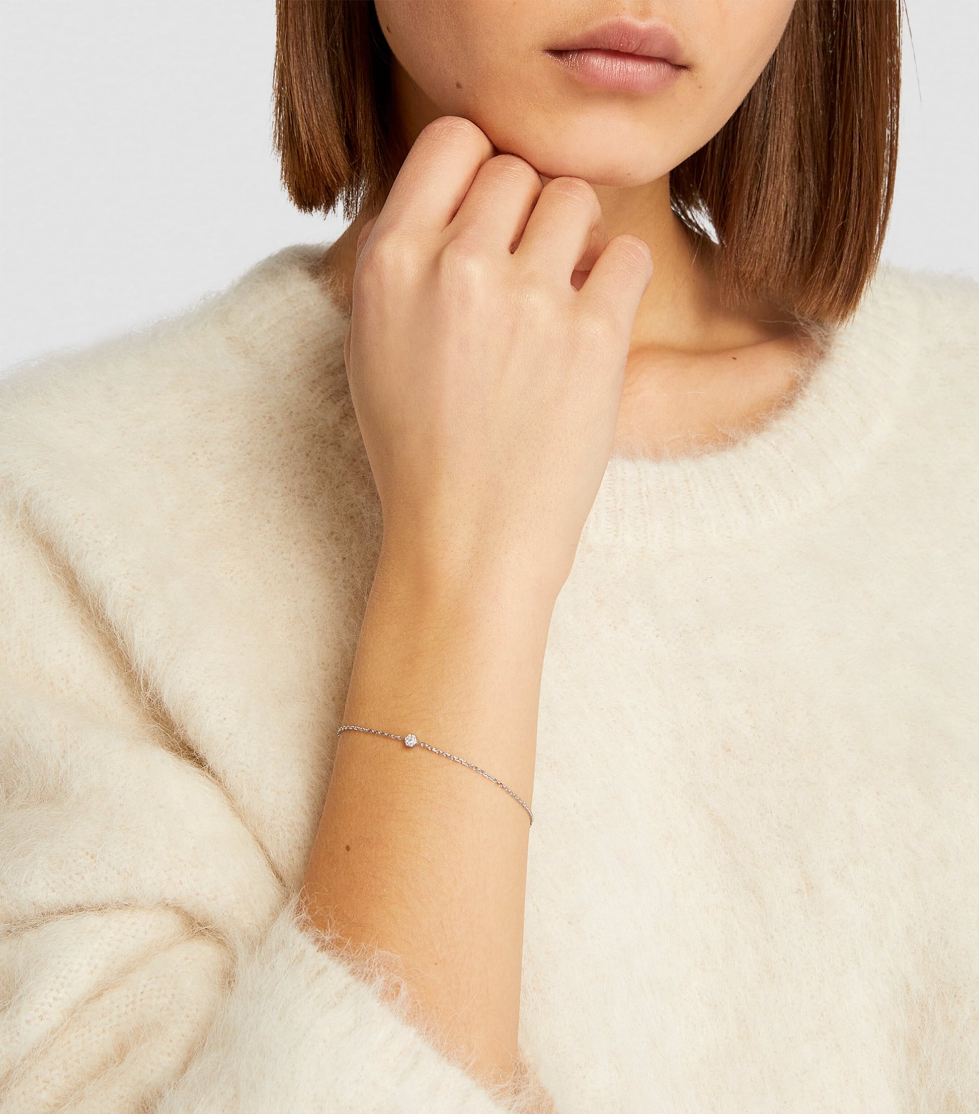 White Gold and Diamond Illusion Bracelet