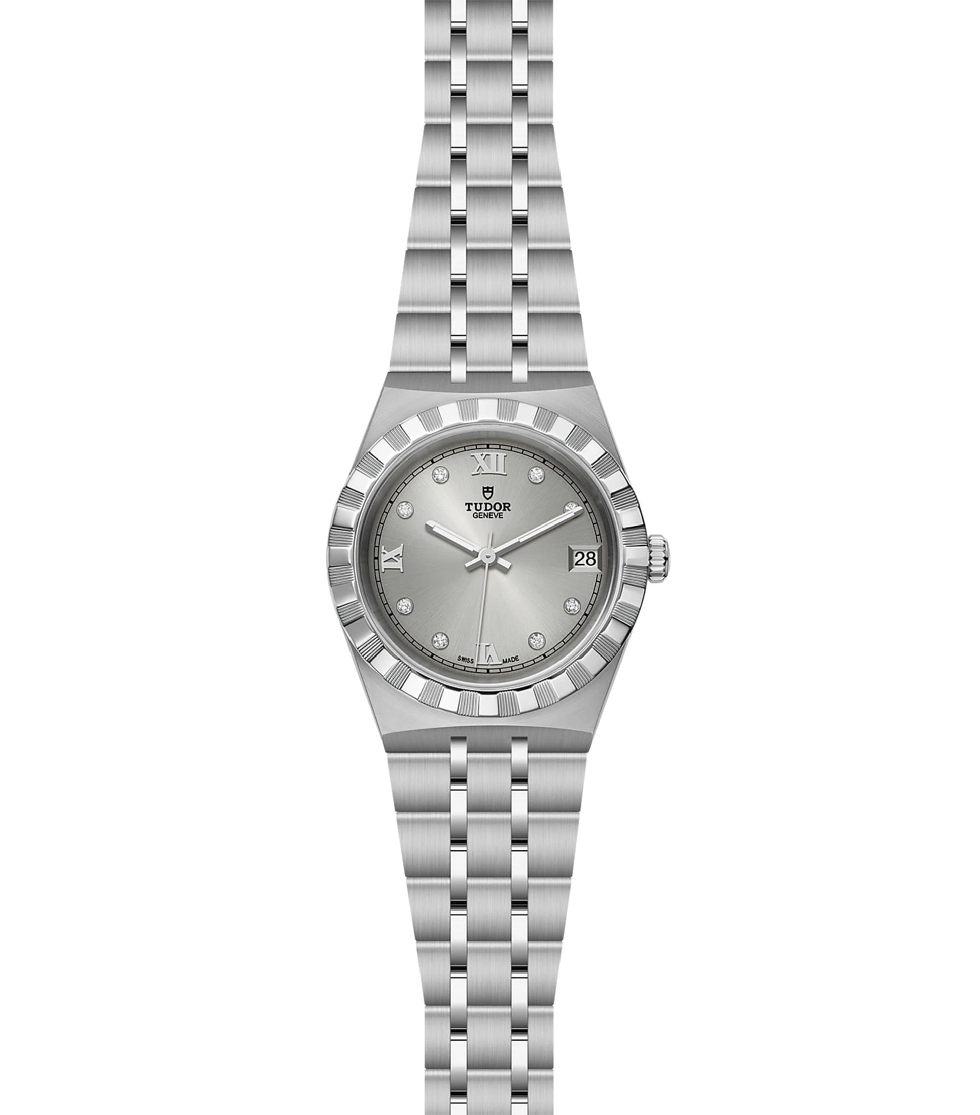 Stainless Steel and Diamond Royal Watch 34mm