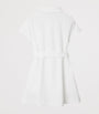Burberry Kids White Cotton EKD Polo Dress (3-12 Years)