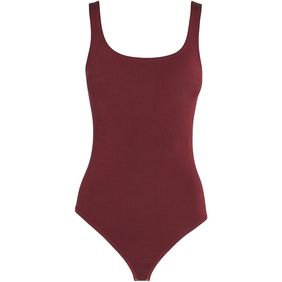 Wolford Burgundy Jamaika String Bodysuit