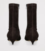 The Row Brown Liisa Suede Ankle Boots 35