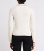 Maje White Wool Embellished Cardigan
