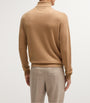 Beige Cashmere Rollneck Sweater