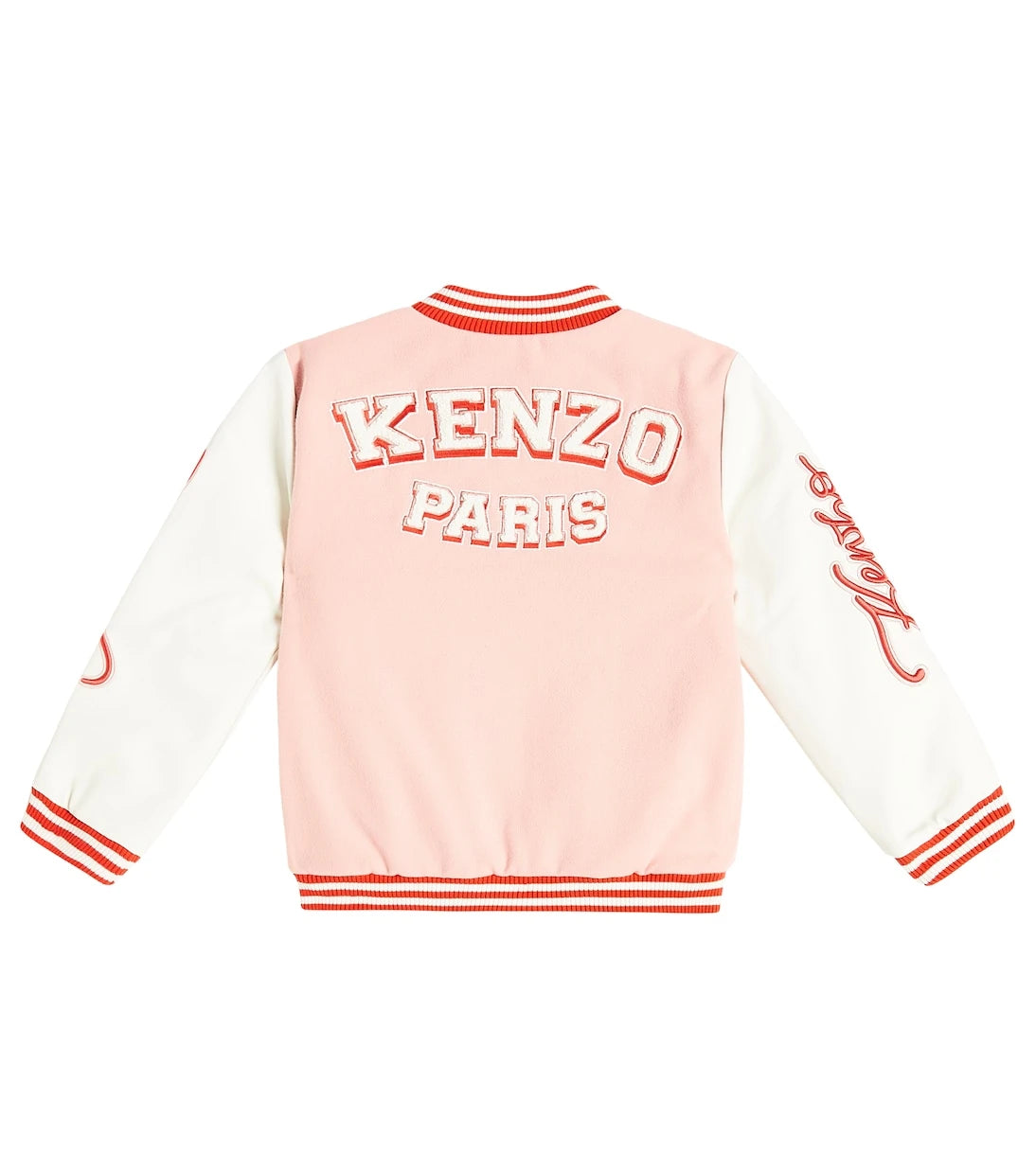 Kenzo Kids - Appliqué embroidered varsity jacket