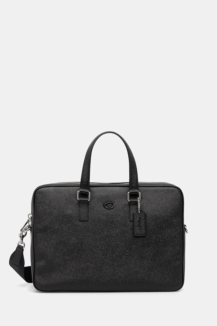 Кожена чанта за лаптоп Coach Caden
