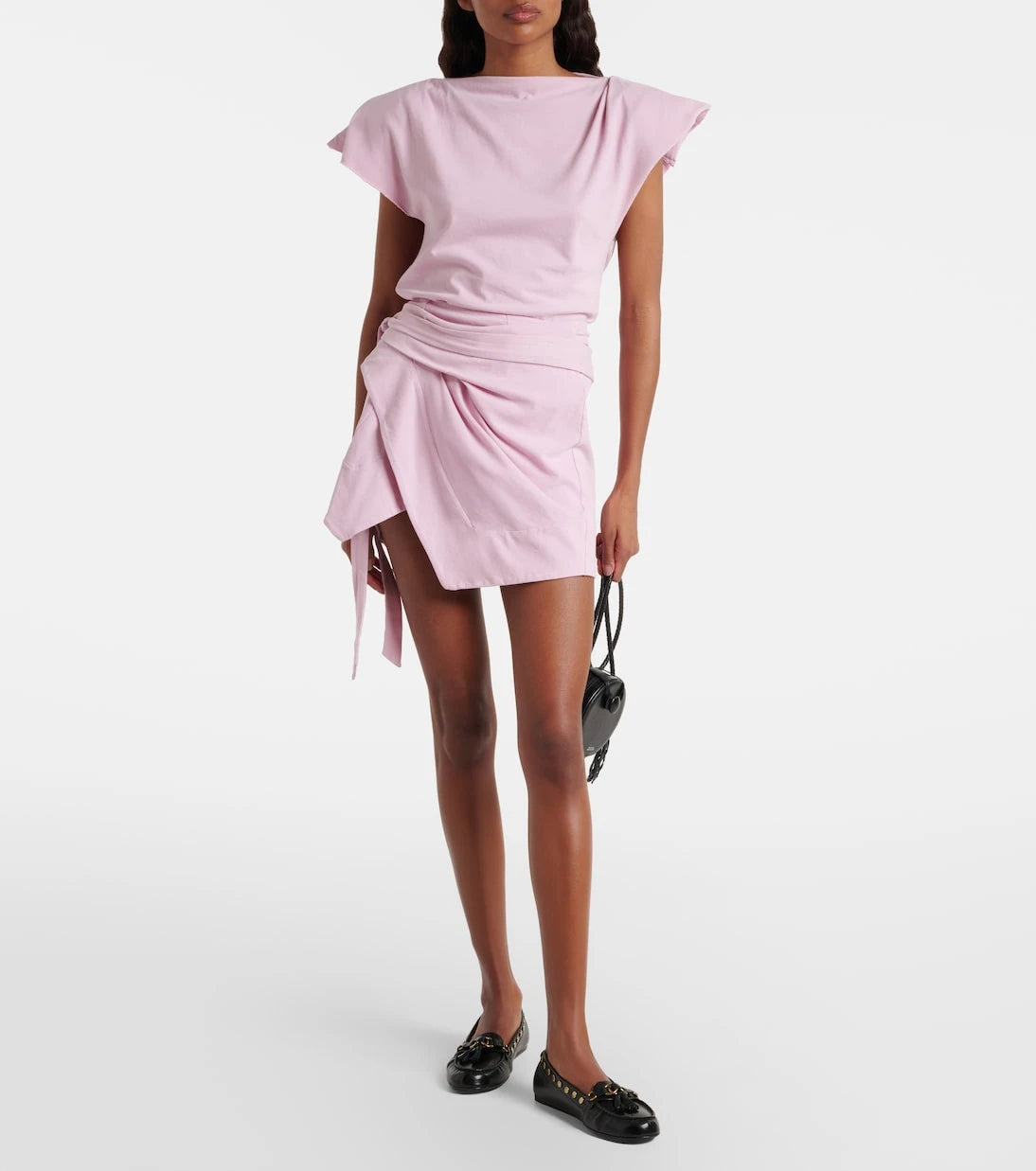 Isabel Marant - Sebani asymmetric cotton jersey top